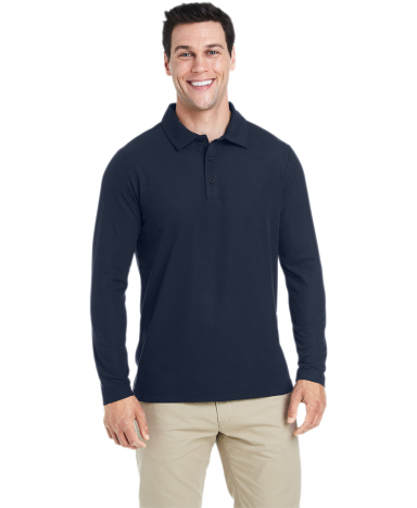 Core 365 CE112L Men's Fusion ChromaSoft™ Long-Sl in Classic navy front view