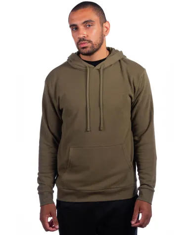 Next Level Apparel 9304 Adult Sueded French Terry  in Military green front view