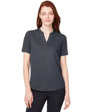 North End NE102W Ladies' Replay Recycled Polo CARBON front view