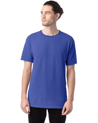 Hanes GDH100 Men's Garment-Dyed T-Shirt in Deep forte front view