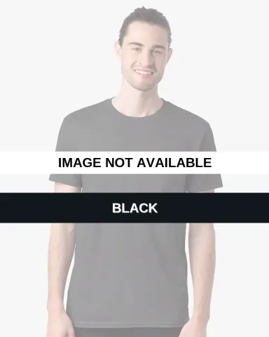 Hanes 498PT Unisex Perfect-T PreTreat T-Shirt BLACK front view