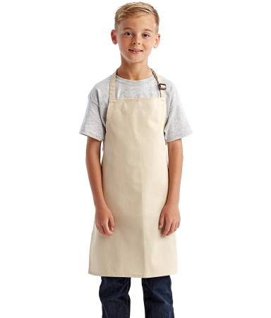 Artisan Collection by Reprime RP149 Youth Apron in Natural front view