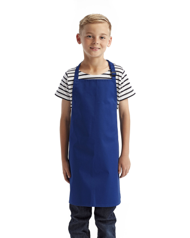 Artisan Collection by Reprime RP149 Youth Apron in Royal front view