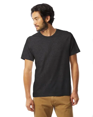 Alternative Apparel 1070CV Unisex Go-To T-Shirt in Heather black front view