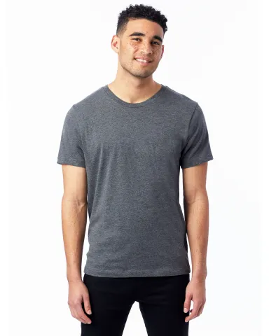 Alternative Apparel 1070CV Unisex Go-To T-Shirt in Dark heathr grey front view