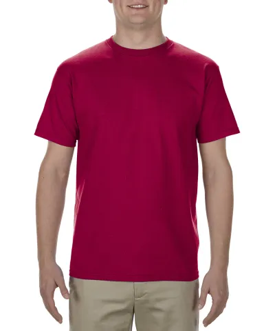 American Apparel 1701 Adult 5.5 oz., 100% Soft Spu in Cardinal front view