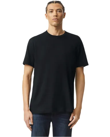 American Apparel 2001CVC Unisex CVC T-Shirt in Black front view