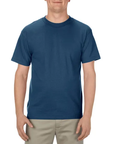 American Apparel 1301 Unisex Heavyweight Cotton T- in Harbor blue front view