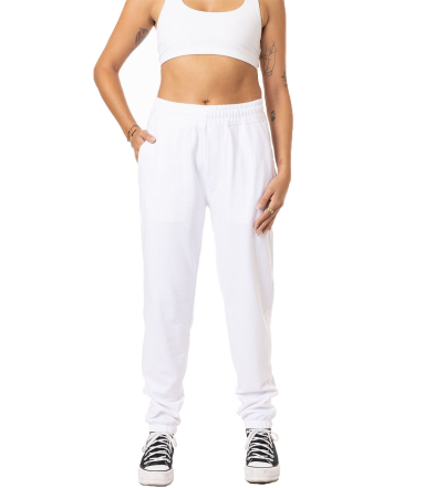 econscious EC5400 Unisex Motion Jogger in Optic white front view