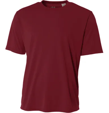 A4 Apparel N3402 Men's Sprint Performance T-Shirt in Maroon front view