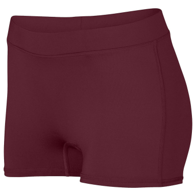 Augusta Sportswear 1233 Youth Dare Short in Maroon front view