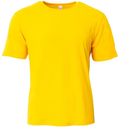 A4 Apparel NB3013 Youth Softek T-Shirt in Gold front view