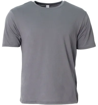 A4 Apparel NB3013 Youth Softek T-Shirt in Graphite front view