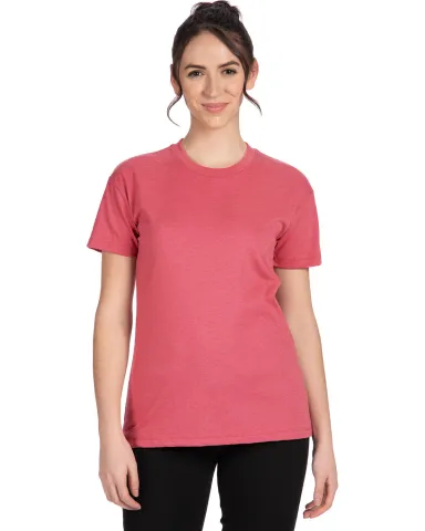 Next Level Apparel 6600 Ladies' Relaxed CVC T-Shir in Heather mauve front view