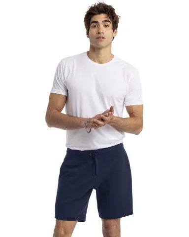 Next Level Apparel 9903 Unisex Fleece Sweatshort in Midnight navy front view