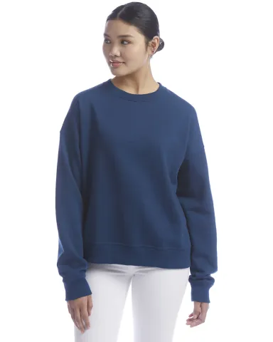 Champion Clothing S650 Ladies' PowerBlend Sweatshi in Late night blue front view