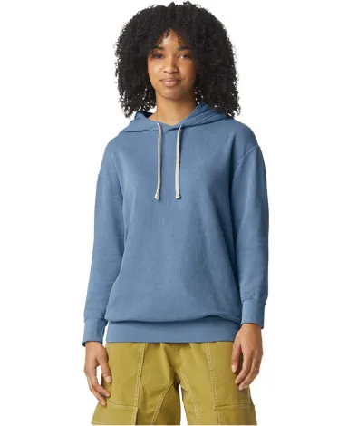 Comfort Colors 1467 Unisex Lighweight Cotton Hoode in Blue jean front view