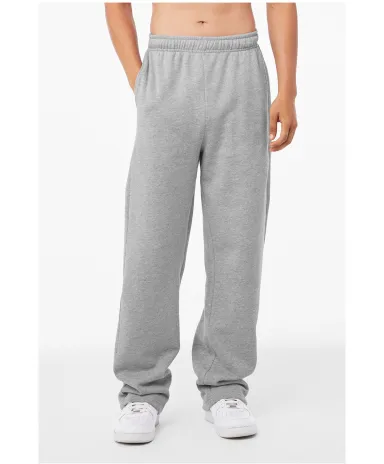 Bella + Canvas 3725 Unisex Straight-Leg Sweatpant in Athletic heather front view