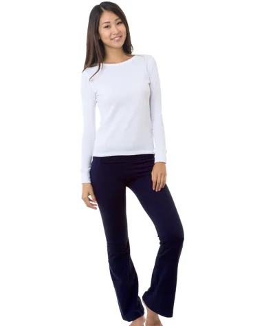 Bayside Apparel 9050 Yoga Pants in Navy front view