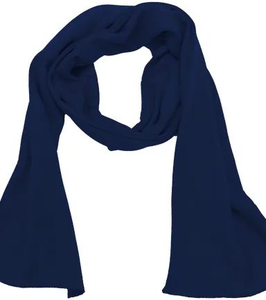 Bayside Apparel 1150BA Thermal Scarf in Navy front view