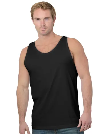 Bayside Apparel 9650 Unisex Tank in Black front view