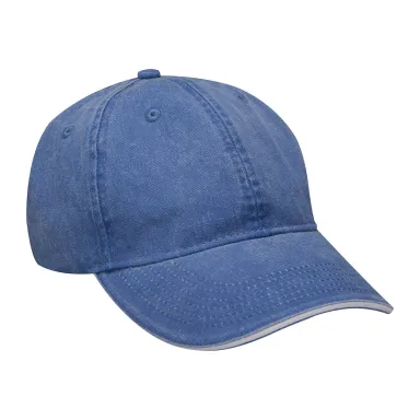 Adams Hats LP107 Icon Semi-Structured Sandwich Vis in Royal / white front view