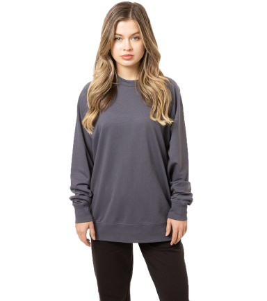 econscious EC5200 Unisex Motion Crewneck Sweatshir in Graphite front view