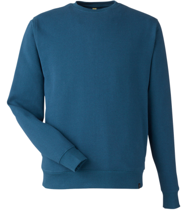 econscious EC5305 Unisex Reclaimist Sweatshirt in Tidal blue front view