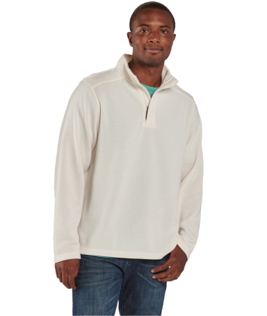 Boxercraft BM5201 Men's Sullivan Sweater Fleece Qu in Natural heathr front view