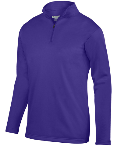 Augusta Sportswear 5508 Youth Wicking Fleece Quart in Purple front view