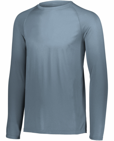 Augusta Sportswear 2796 Youth Attain Wicking Long- in Graphite front view