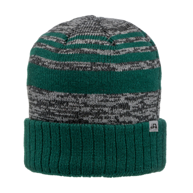 J America 5000 Adult Echo Knit Cap in Forest front view