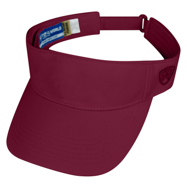 J America 5514 Adult Hawkeye Visor in Burgundy front view