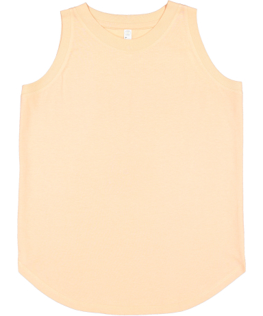 LA T 3592 Ladies' Relaxed Tank in Peachy front view