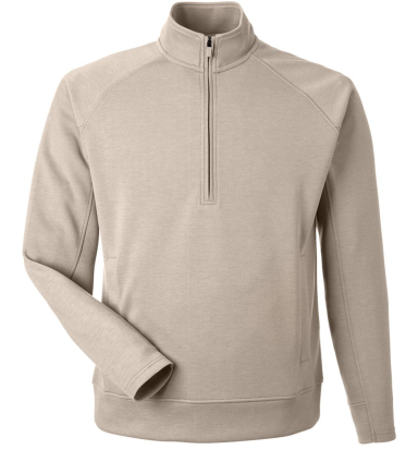 J America 8751 Unisex Apex Fleece Quarter-Zip in Mojave front view