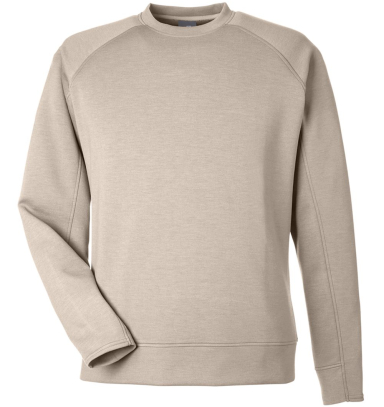 J America 8752 Unisex Apex Fleece Sweatshirt in Mojave front view