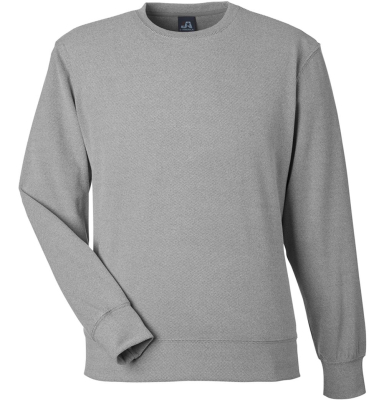 J America 8761 Unisex Element Fleece Sweatshirt in Grey front view