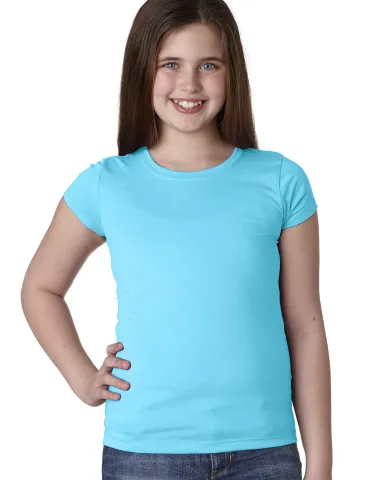 Next Level 3710 The Princess Tee in Tahiti blue front view