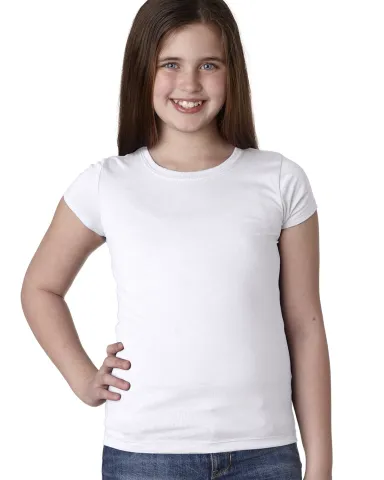 Next Level 3710 The Princess Tee in White front view