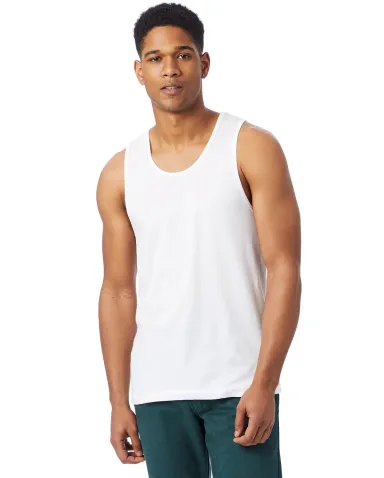 Alternative Apparel 1091 Go To Tank (30's cotton) in White front view