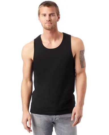 Alternative Apparel 1091 Go To Tank (30's cotton) in Black front view