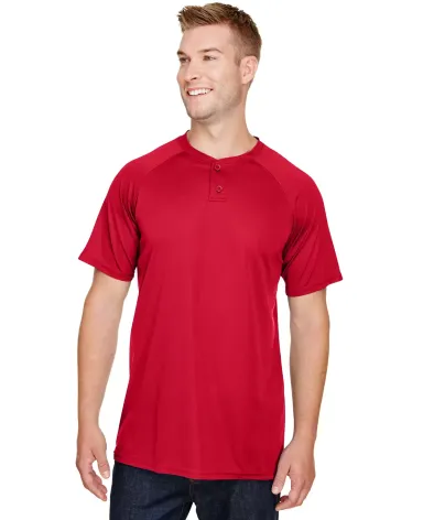 Augusta Sportswear 1565 Attain Two-Button Jersey RED front view