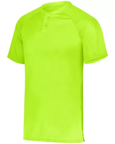 Augusta Sportswear 1565 Attain Two-Button Jersey LIME front view
