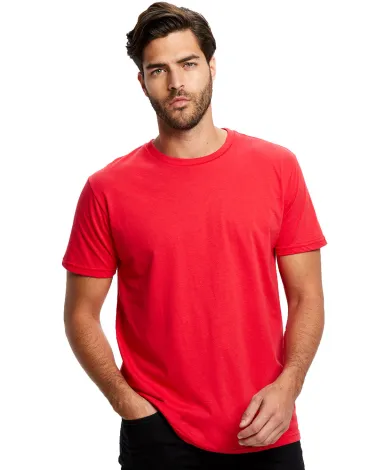 US Blanks US2000 Men's Made in USA Short Sleeve Cr in Red front view