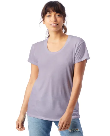 Alternative Apparel AA2620 Ladies Kimber T-Shirt in Lilac mist front view