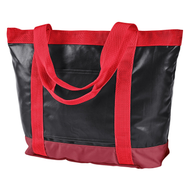 BAGedge BE254 All-Weather Tote in Black/ red front view