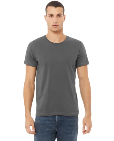 CANVAS 3001U Unisex USA Made T-Shirt in Asphalt front view
