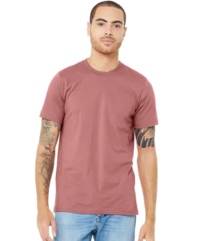 CANVAS 3001U Unisex USA Made T-Shirt in Mauve front view