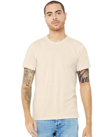 CANVAS 3001U Unisex USA Made T-Shirt in Natural front view