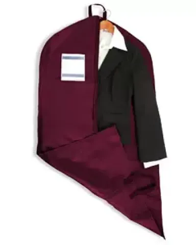 9009 Liberty Bags Garment Bag MAROON front view